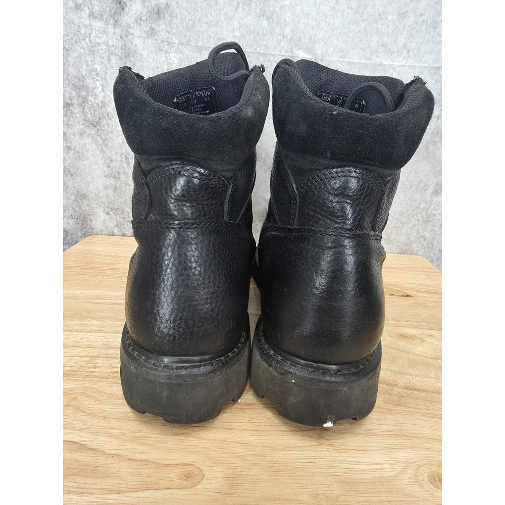 Wolverine Work Boots Mens 11 M Black Leather Steel Toe Workwear ASTM F2413-11